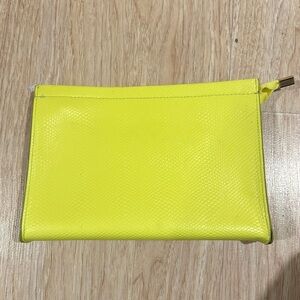 Miss Lola Neon Yellow Clutch Bag